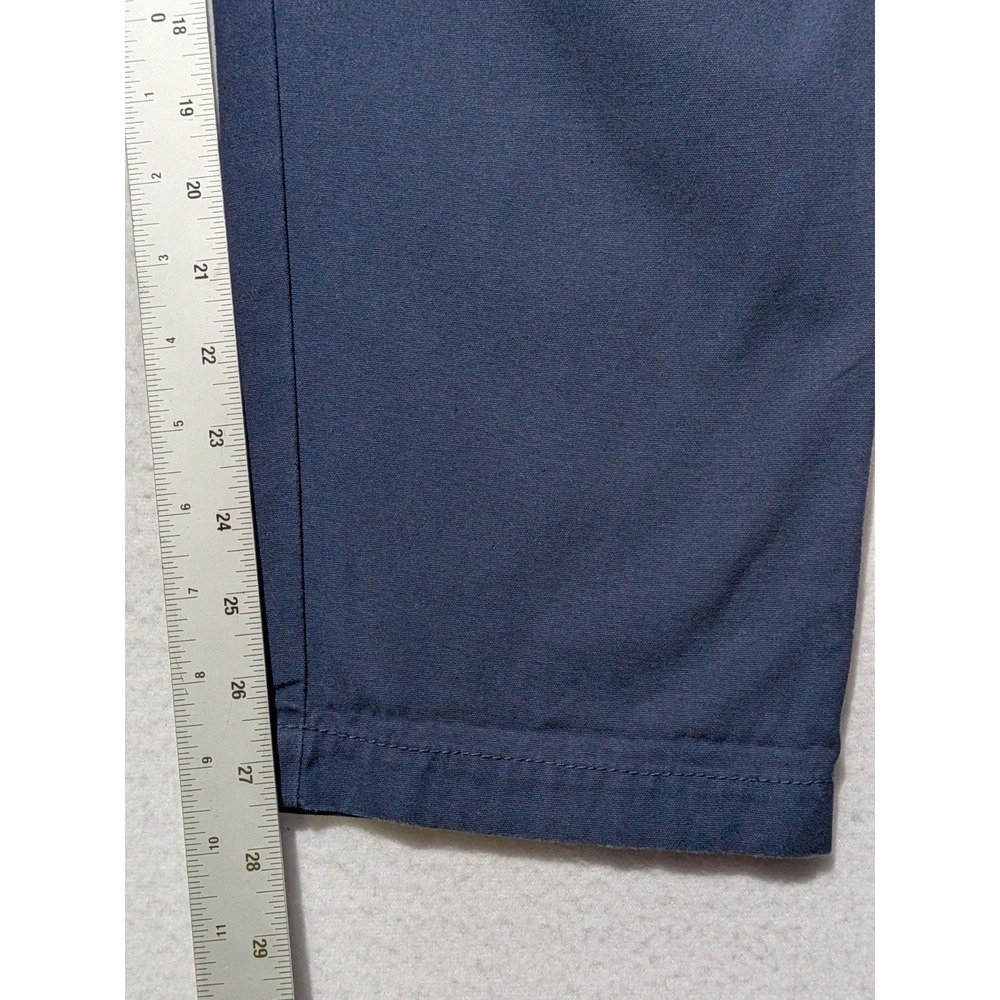R Swiader Pleated Pants Mens 34 High Rise Tapered USA Made Blue - Picture 9 of 12